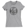 Alabama State Quarter Women's T-Shirt-Heather Grey-Allegiant Goods Co. Vintage Sports Apparel
