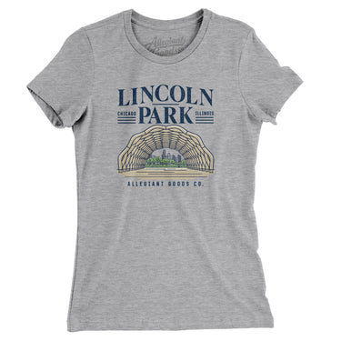 Lincoln Park Women's T-Shirt-Heather Grey-Allegiant Goods Co. Vintage Sports Apparel