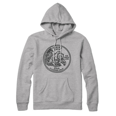 Alaska State Quarter Hoodie-Allegiant Goods Co. Vintage Sports Apparel