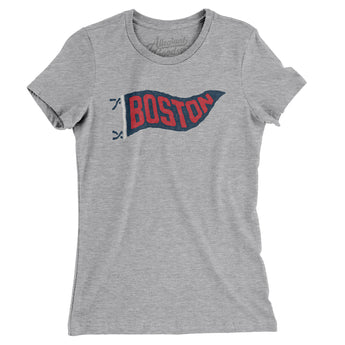 Boston Pennant Women's T-Shirt-Allegiant Goods Co. Vintage Sports Apparel