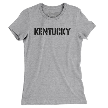 Kentucky Military Stencil Women's T-Shirt-Allegiant Goods Co. Vintage Sports Apparel