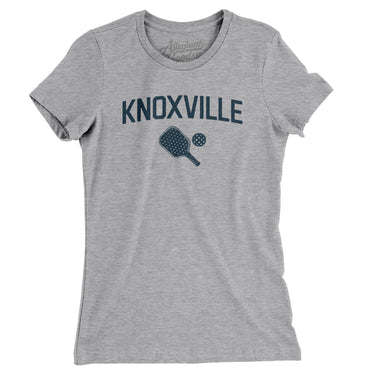 Knoxville Pickleball Women's T-Shirt-Heather Grey-Allegiant Goods Co. Vintage Sports Apparel