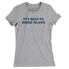 I've Been To Rhode Island Women's T-Shirt-Heather Grey-Allegiant Goods Co. Vintage Sports Apparel