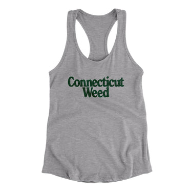 Connecticut Weed Women's Racerback Tank-Allegiant Goods Co. Vintage Sports Apparel