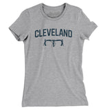 Cleveland Cycling Women's T-Shirt-Heather Grey-Allegiant Goods Co. Vintage Sports Apparel