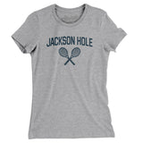 Jackson Hole Tennis Women's T-Shirt-Heather Grey-Allegiant Goods Co. Vintage Sports Apparel