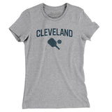 Cleveland Pickleball Women's T-Shirt-Heather Grey-Allegiant Goods Co. Vintage Sports Apparel