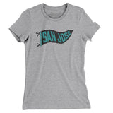 San Jose Pennant Women's T-Shirt-Allegiant Goods Co. Vintage Sports Apparel