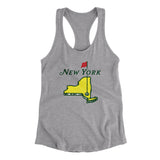 New York Golf Women's Racerback Tank-Heather Grey-Allegiant Goods Co. Vintage Sports Apparel