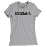 Louisiana Military Stencil Women's T-Shirt-Allegiant Goods Co. Vintage Sports Apparel