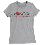 Scottsdale Mountain Sunset Women's T-Shirt-Heather Grey-Allegiant Goods Co. Vintage Sports Apparel