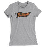 Baltimore Pennant Women's T-Shirt-Allegiant Goods Co. Vintage Sports Apparel