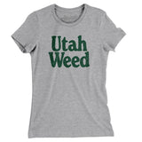 Utah Weed Women's T-Shirt-Heather Grey-Allegiant Goods Co. Vintage Sports Apparel