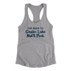 I've Been To Crater Lake National Park Women's Racerback Tank-Heather Grey-Allegiant Goods Co. Vintage Sports Apparel