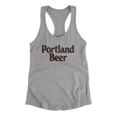 Portland Beer Women's Racerback Tank-Allegiant Goods Co. Vintage Sports Apparel