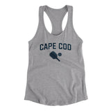 Cape Cod Pickleball Women's Racerback Tank-Heather Grey-Allegiant Goods Co. Vintage Sports Apparel