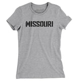Missouri Military Stencil Women's T-Shirt-Allegiant Goods Co. Vintage Sports Apparel