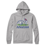I Have A Tee Time In Arkansas Hoodie-Heather Grey-Allegiant Goods Co. Vintage Sports Apparel