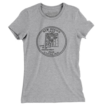 New Mexico State Quarter Women's T-Shirt-Allegiant Goods Co. Vintage Sports Apparel