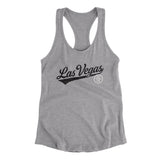 Las Vegas Vintage Script Women's Racerback Tank-Allegiant Goods Co. Vintage Sports Apparel