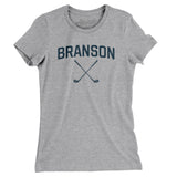 Branson Golf Women's T-Shirt-Heather Grey-Allegiant Goods Co. Vintage Sports Apparel