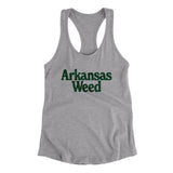 Arkansas Weed Women's Racerback Tank-Allegiant Goods Co. Vintage Sports Apparel