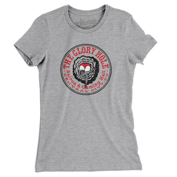 The Glory Hole Central City Women's T-Shirt-Heather Grey-Allegiant Goods Co. Vintage Sports Apparel