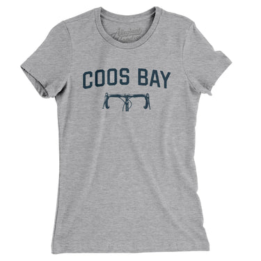 Coos Bay Cycling Women's T-Shirt-Heather Grey-Allegiant Goods Co. Vintage Sports Apparel