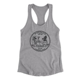 Wisconsin State Quarter Women's Racerback Tank-Allegiant Goods Co. Vintage Sports Apparel