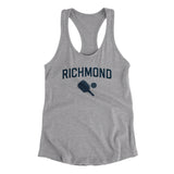 Richmond Pickleball Women's Racerback Tank-Heather Grey-Allegiant Goods Co. Vintage Sports Apparel
