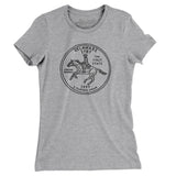 Delaware State Quarter Women's T-Shirt-Allegiant Goods Co. Vintage Sports Apparel
