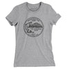 Washington State Quarter Women's T-Shirt-Heather Grey-Allegiant Goods Co. Vintage Sports Apparel