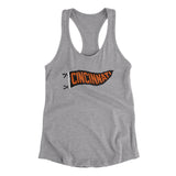 Cincinnati Pennant Women's Racerback Tank-Allegiant Goods Co. Vintage Sports Apparel