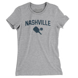 Nashville Pickleball Women's T-Shirt-Heather Grey-Allegiant Goods Co. Vintage Sports Apparel