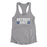Detroit Grit Women's Racerback Tank-Allegiant Goods Co. Vintage Sports Apparel