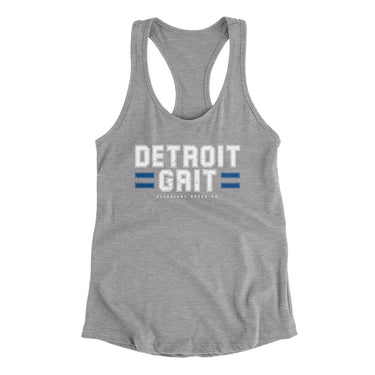 Detroit Grit Women's Racerback Tank-Allegiant Goods Co. Vintage Sports Apparel