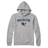 Washington Pickleball Hoodie-Heather Grey-Allegiant Goods Co. Vintage Sports Apparel