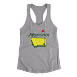 Montana Golf Women's Racerback Tank-Heather Grey-Allegiant Goods Co. Vintage Sports Apparel