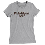 Philadelphia Beer Women's T-Shirt-Heather Grey-Allegiant Goods Co. Vintage Sports Apparel