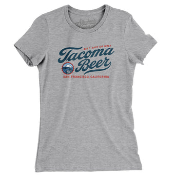 Tacoma Beer Women's T-Shirt-Heather Grey-Allegiant Goods Co. Vintage Sports Apparel