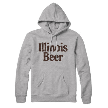 Illinois Beer Hoodie-Allegiant Goods Co. Vintage Sports Apparel