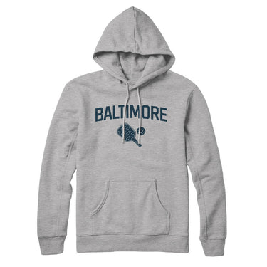 Baltimore Pickleball Hoodie-Heather Grey-Allegiant Goods Co. Vintage Sports Apparel