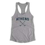 Athens Golf Women's Racerback Tank-Heather Grey-Allegiant Goods Co. Vintage Sports Apparel