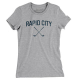 Rapid City Golf Women's T-Shirt-Heather Grey-Allegiant Goods Co. Vintage Sports Apparel