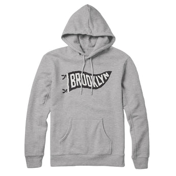 Brooklyn Pennant Hoodie-Allegiant Goods Co. Vintage Sports Apparel