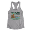 Gas Works Park Women's Racerback Tank-Heather Grey-Allegiant Goods Co. Vintage Sports Apparel