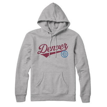 Denver Vintage Script Hoodie-Allegiant Goods Co. Vintage Sports Apparel