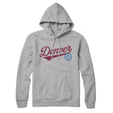 Denver Vintage Script Hoodie-Allegiant Goods Co. Vintage Sports Apparel