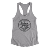 Tennessee State Quarter Women's Racerback Tank-Heather Grey-Allegiant Goods Co. Vintage Sports Apparel