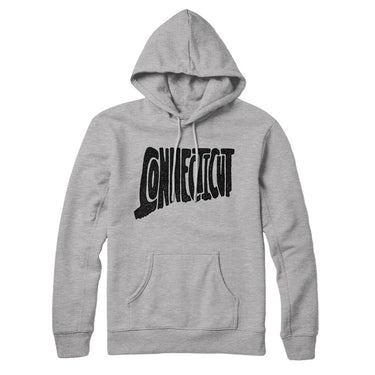 Connecticut State Shape Text Hoodie-Allegiant Goods Co. Vintage Sports Apparel